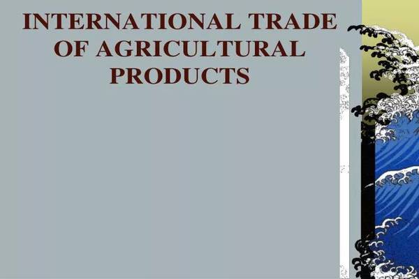 The Importance of Agricultural Trade